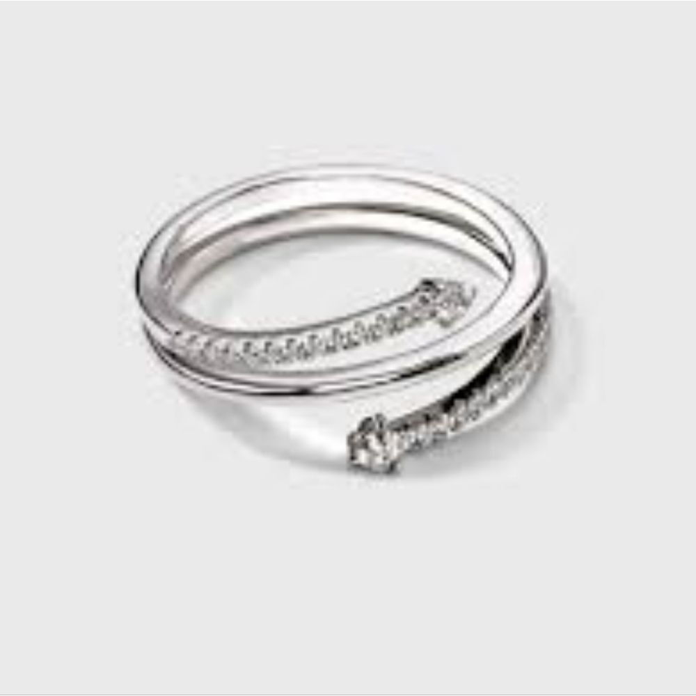 A New Day Silver Plated CZ Ring